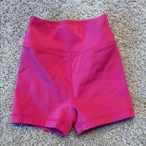 Vibrant Pink Kids' High-Waisted Shorts